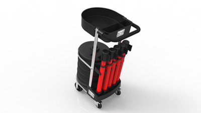 The PLUS Line Cart Package - Portable Barrier Systems from Banner Stakes