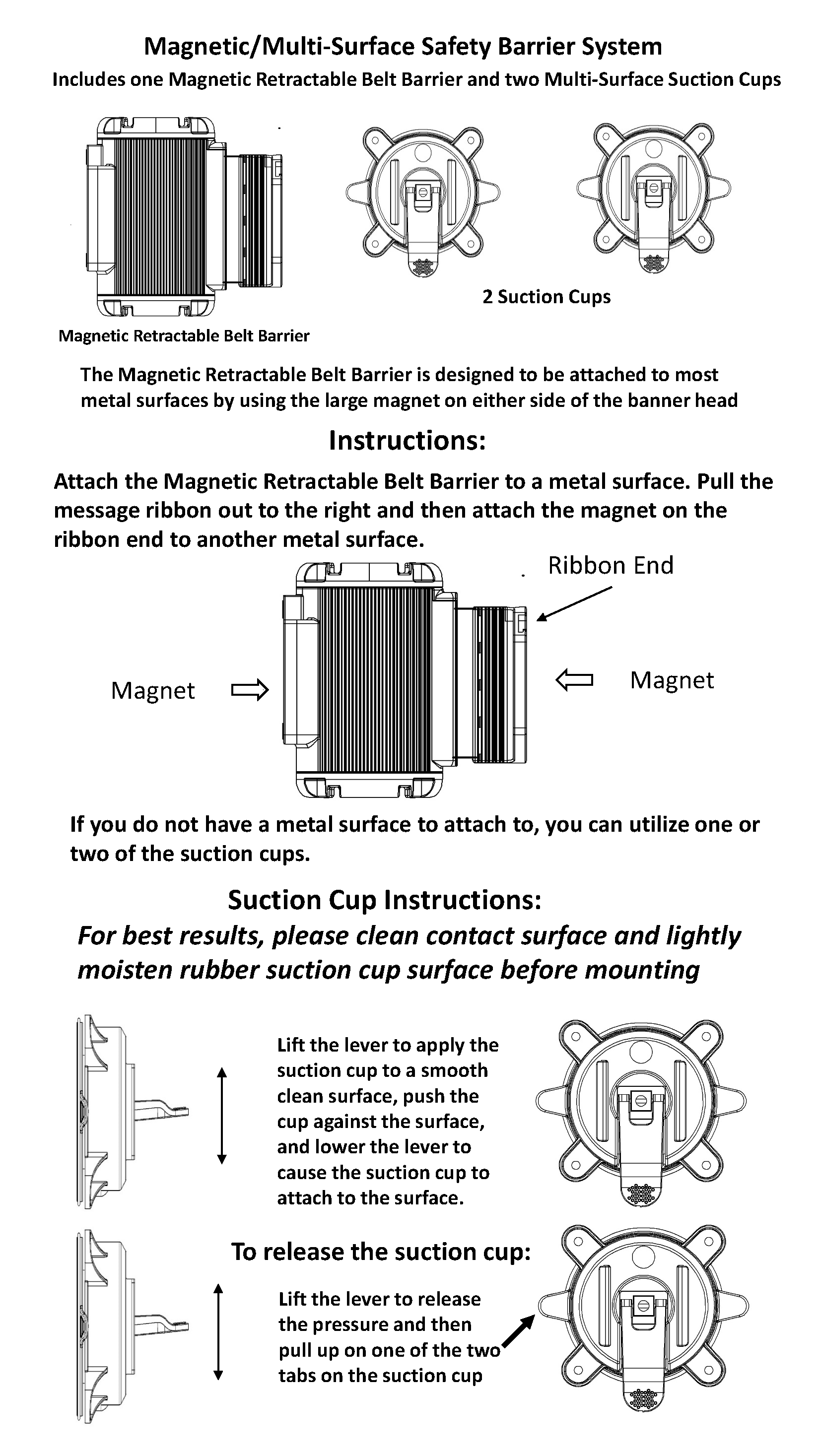 Banner Stakes Magnetic Assembly