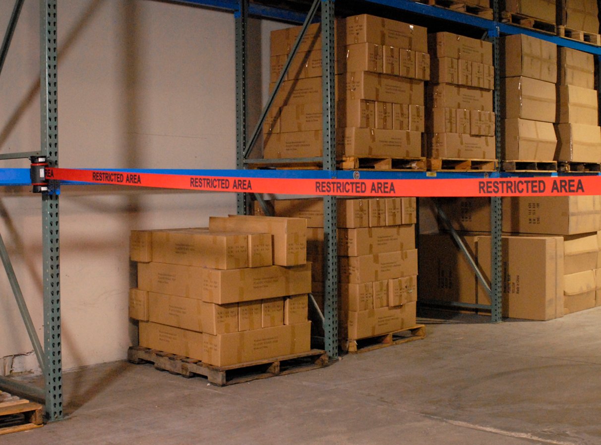 image of barrier in warehouse