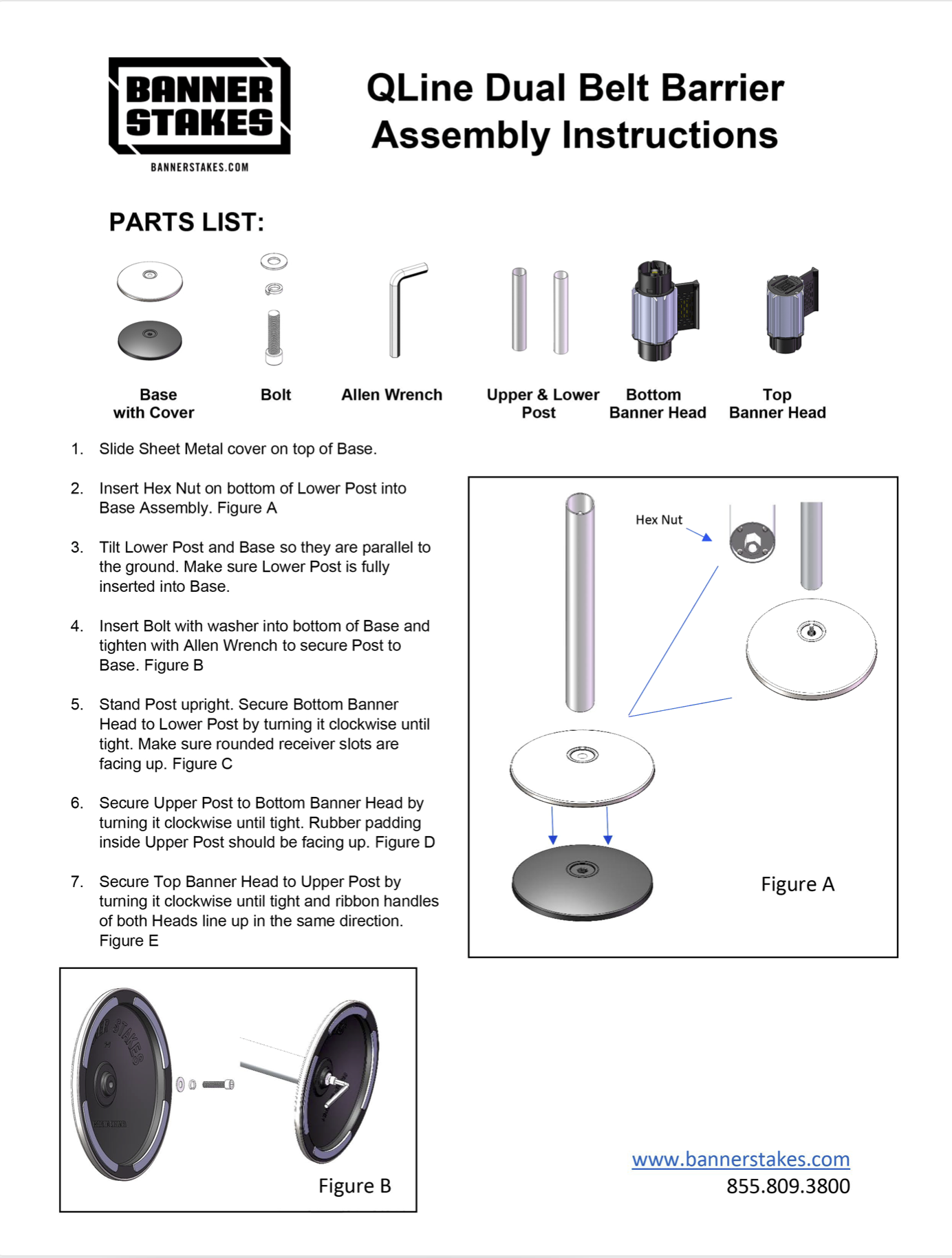 QLine Dual Belt Assembly Instructions