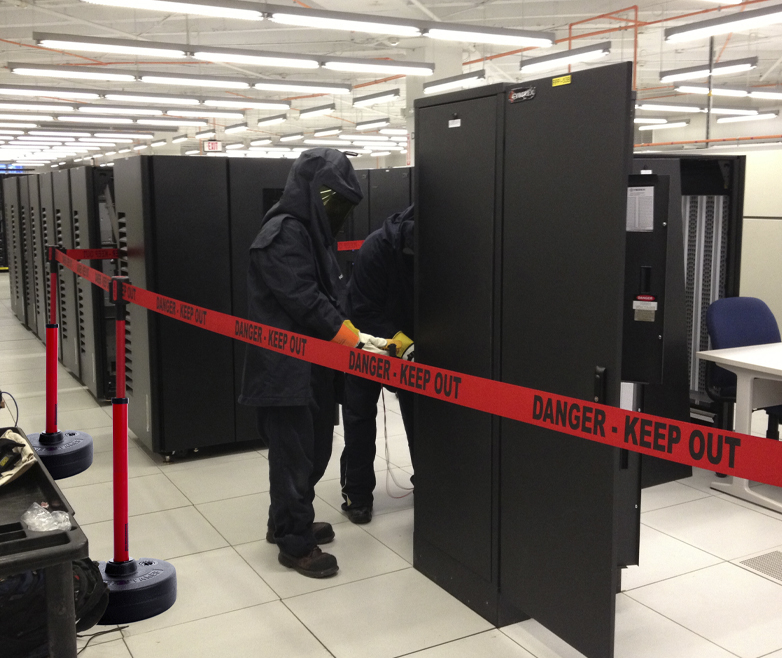 image of barrier in electrical room